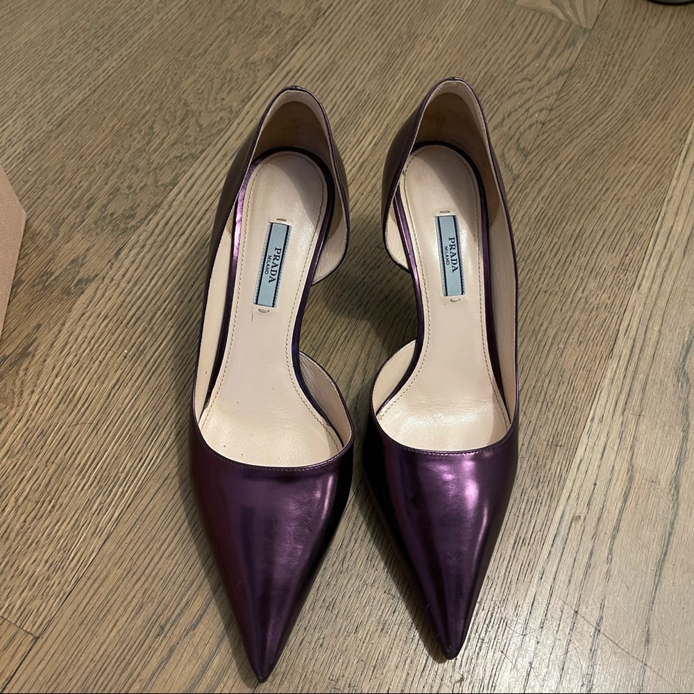 Prada heels in purple size 39.5